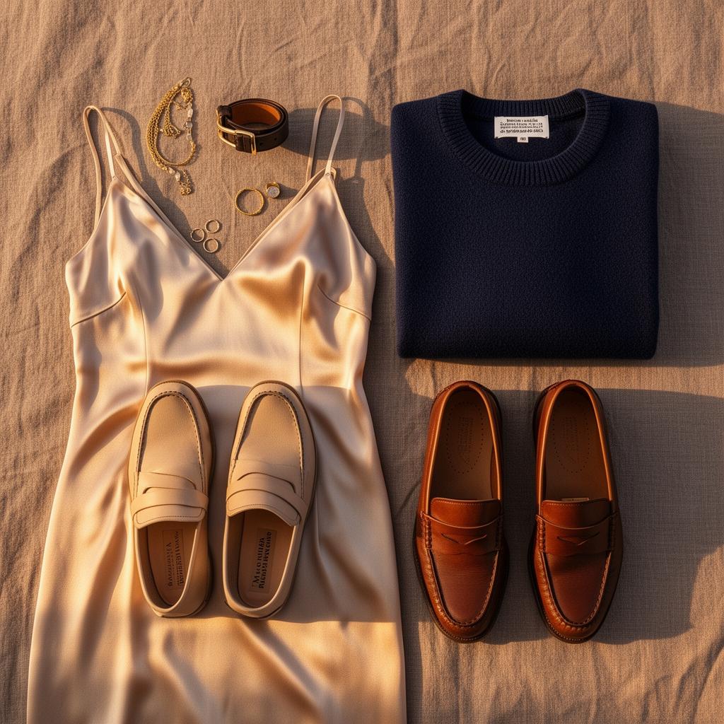 His & Hers flatlay styled by Bee